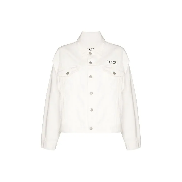 MM6 Maison Margiela Denim Jackets Women's White