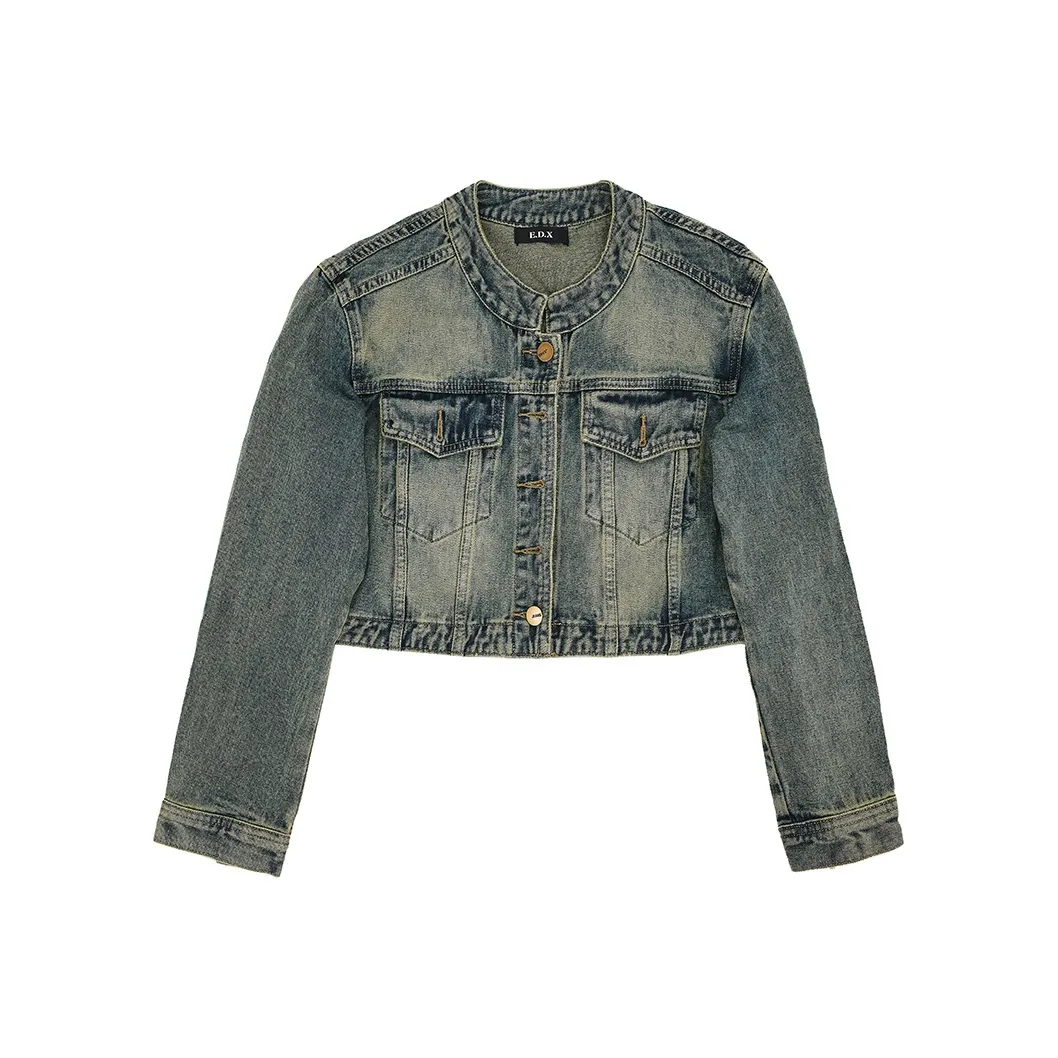 E.D.X Denim Jacket Women's Vintage Blue