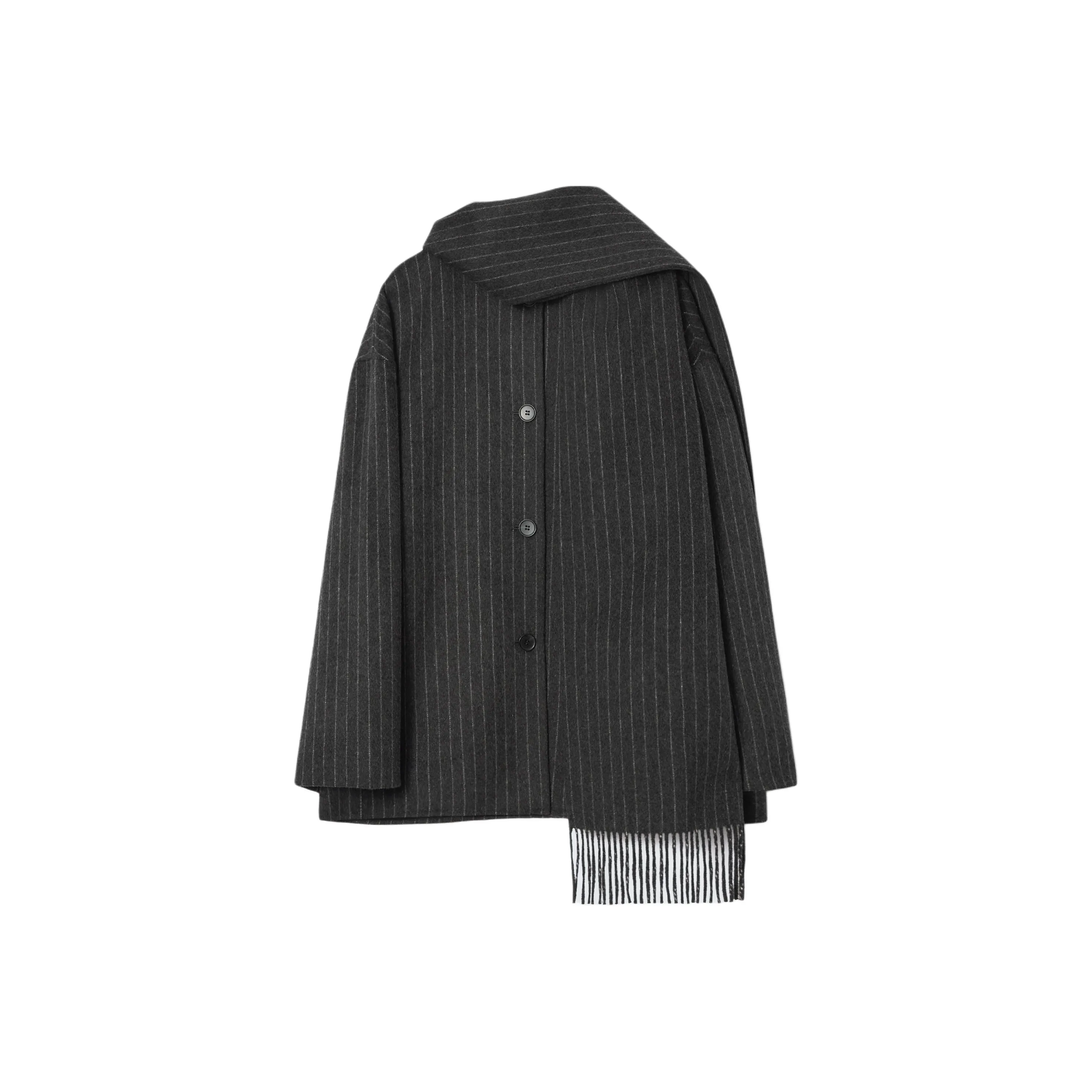 COS Coats Women's Charcoal Black