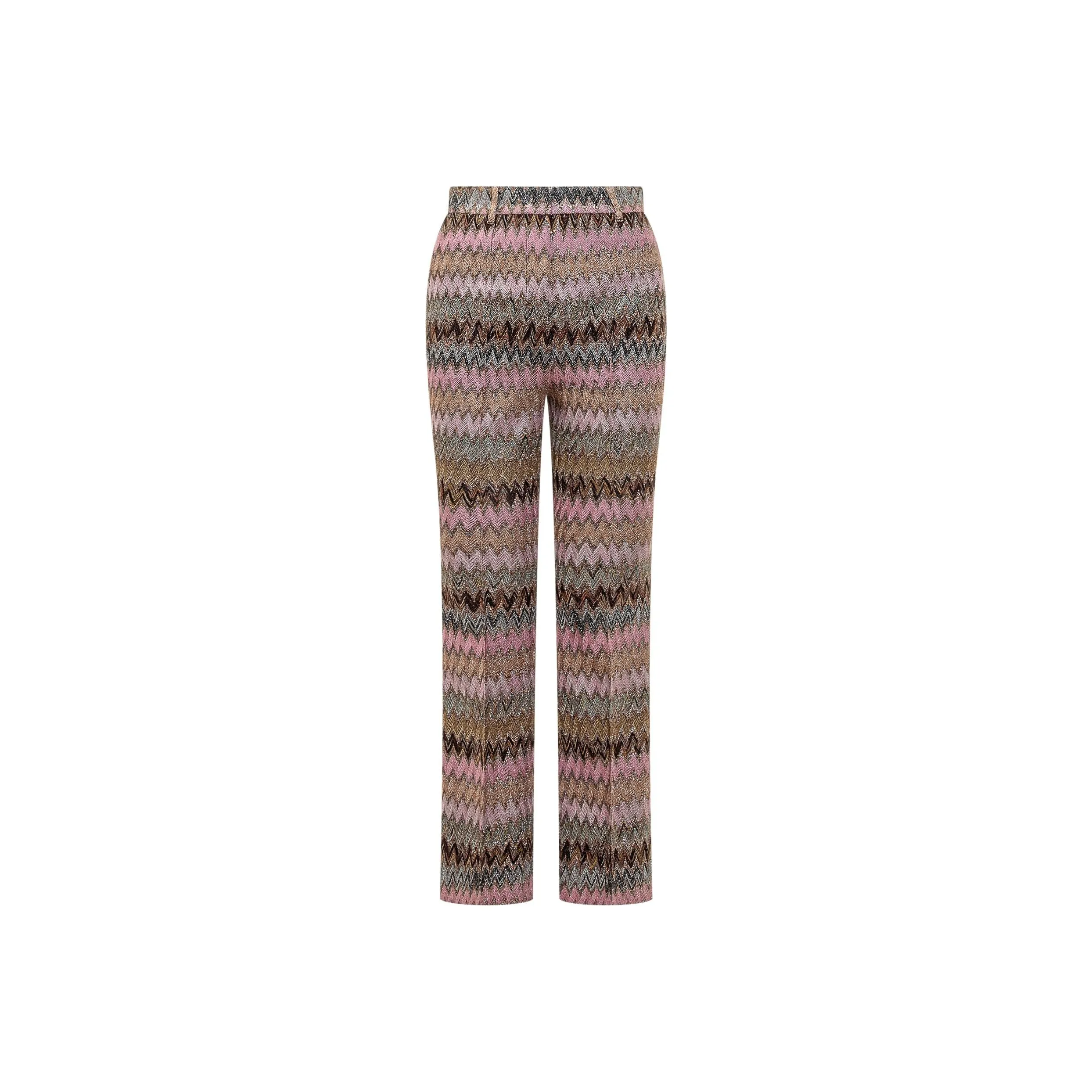 MISSONI Zigzag Lame Patterned Cropped Pants