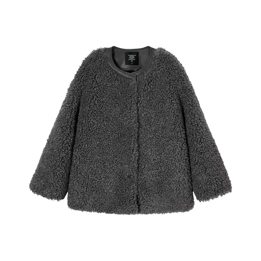 Ouyang Темно-серый Женские меховые изделия