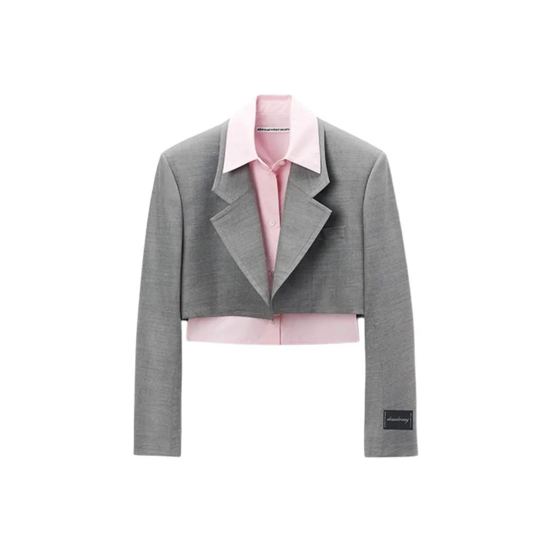 Alexander Wang FW24 Бизнес-костюм Женский Светлый Фотиния Серый