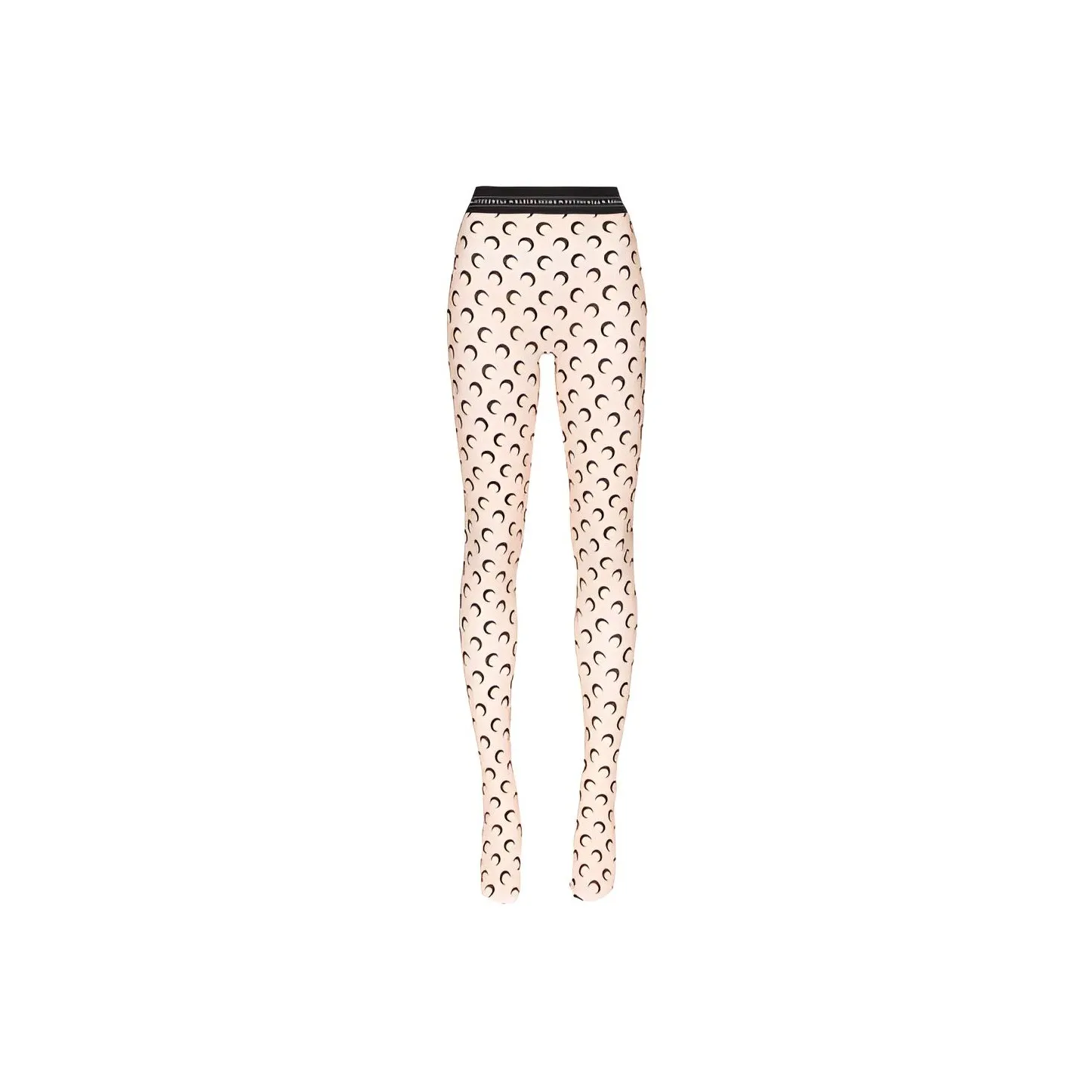 Marine Serre Leggings Women's Beige