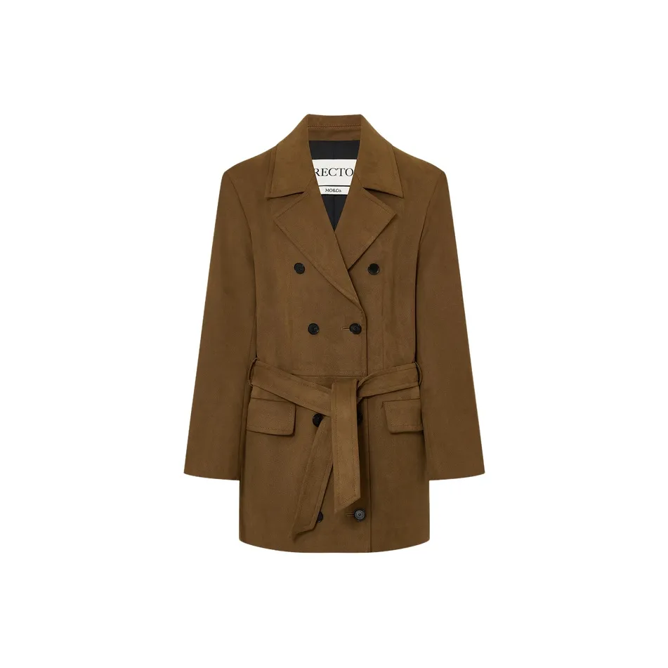 MO&CO Coats Women's Tan