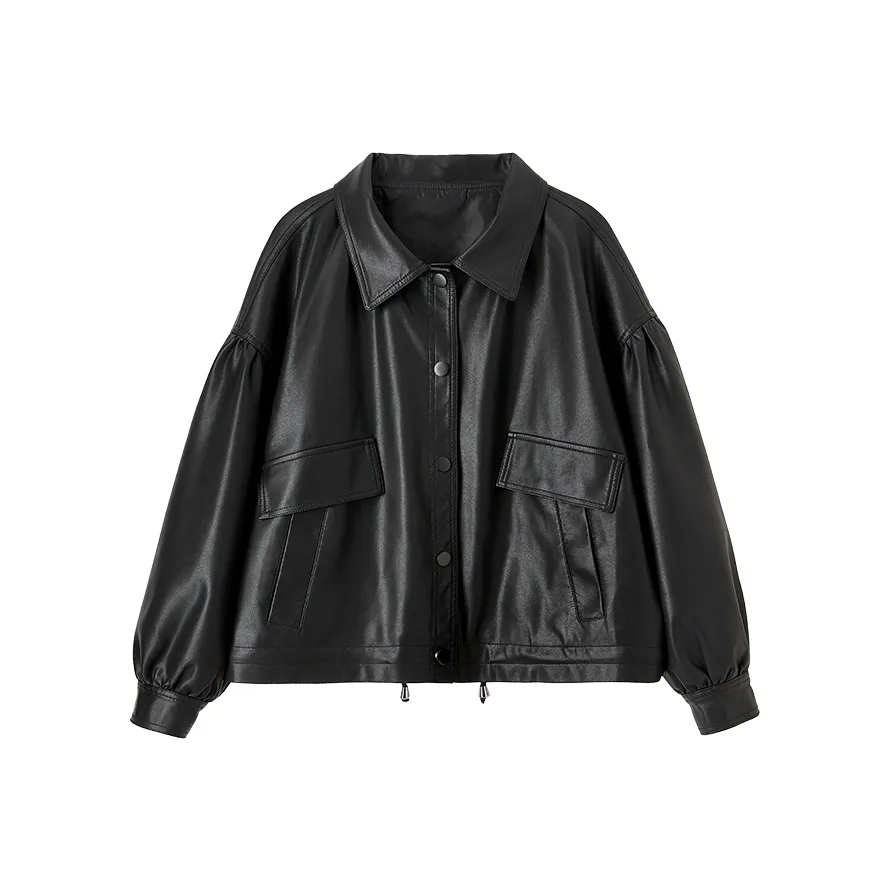 SENTUBILA Leather Jacket Women's