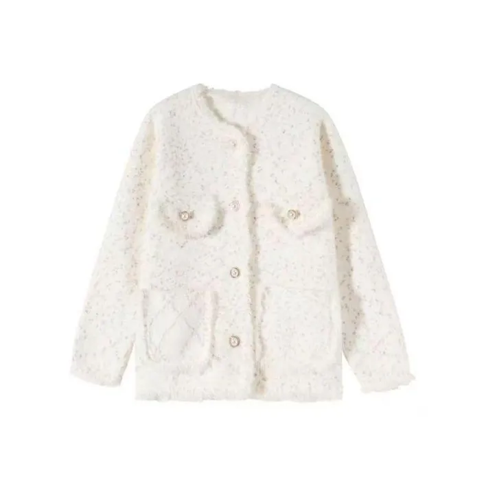 PAIN OR PLEASURE Укороченное пальто Женское Белое