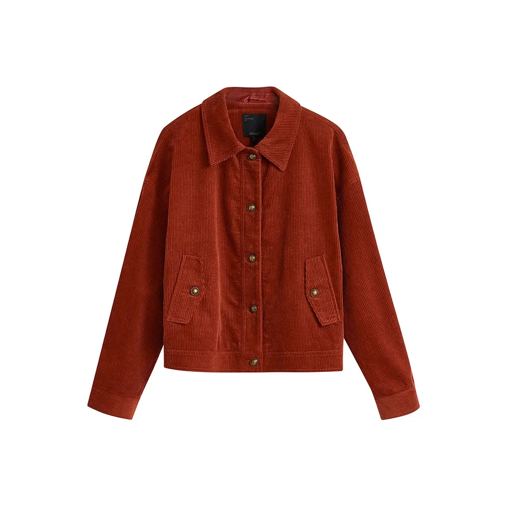 Inman Cropped Coat Women's Vintage Red Инман Укороченное Пальто Женское Винтажный Красный
