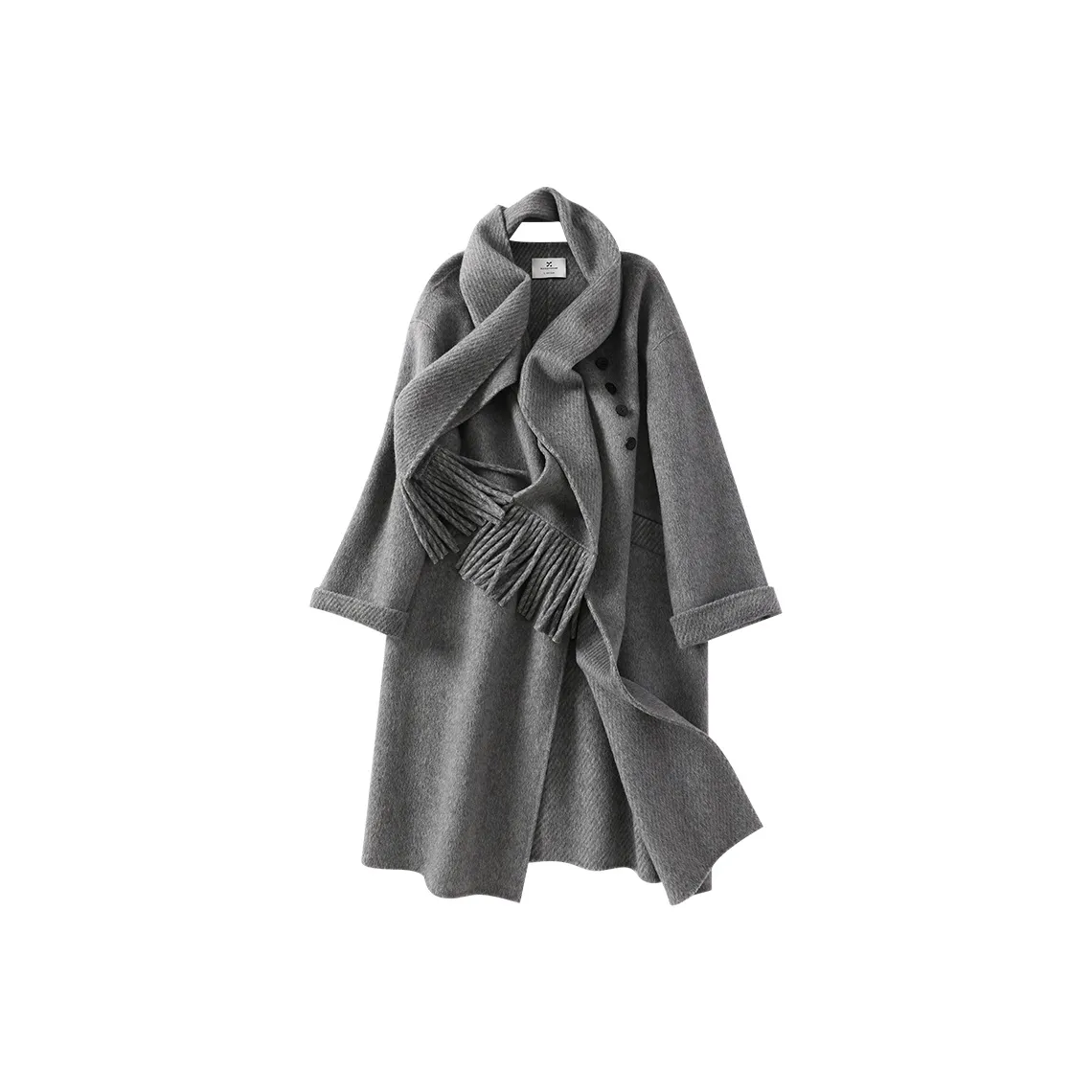 XIANGYING Coats Women's Gray