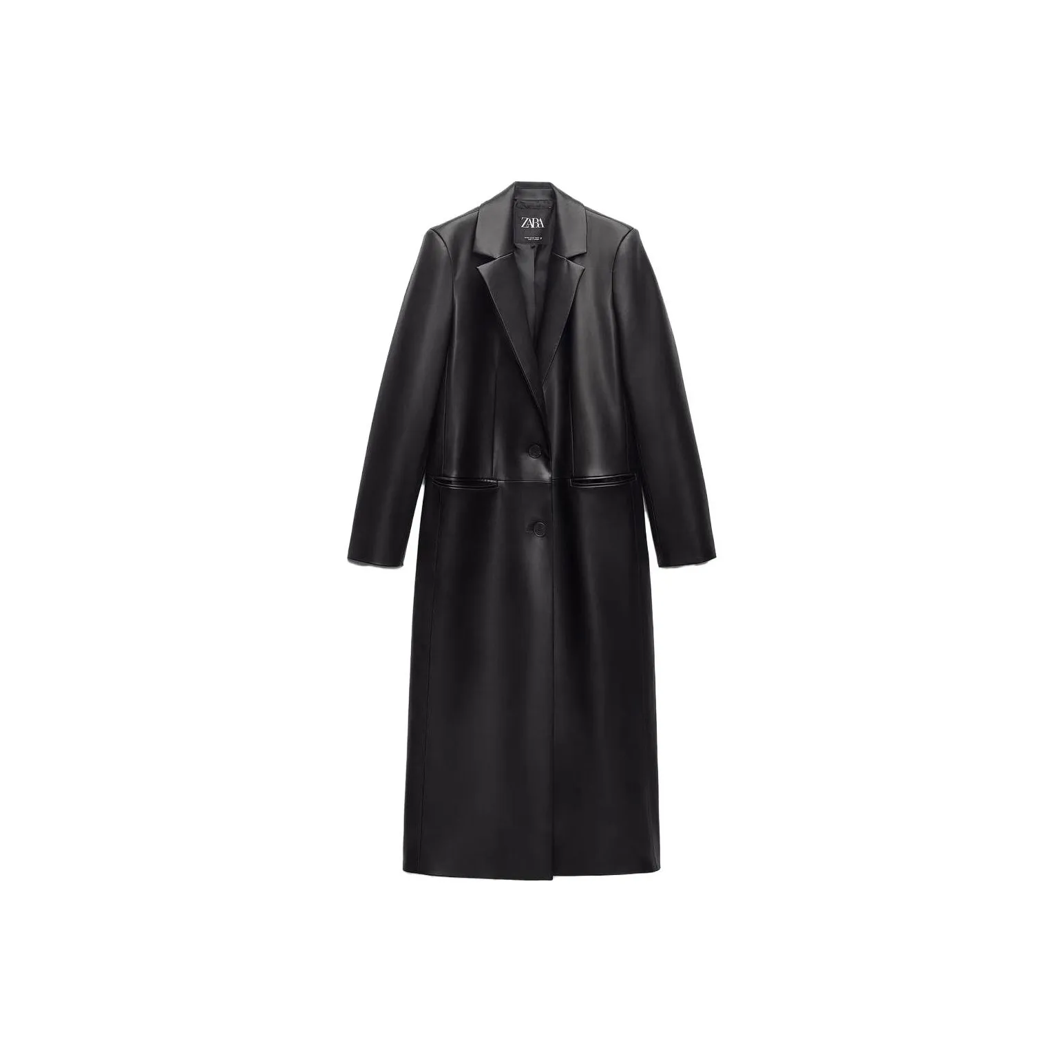 ZARA FW23 Leather Jacket Women's Black