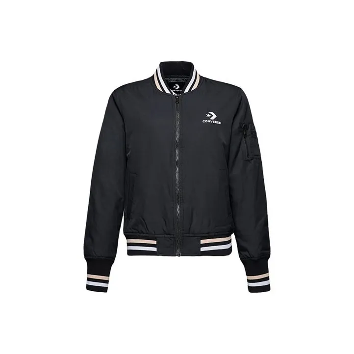 Конверс Черная Женская Бейсбольная Джерси