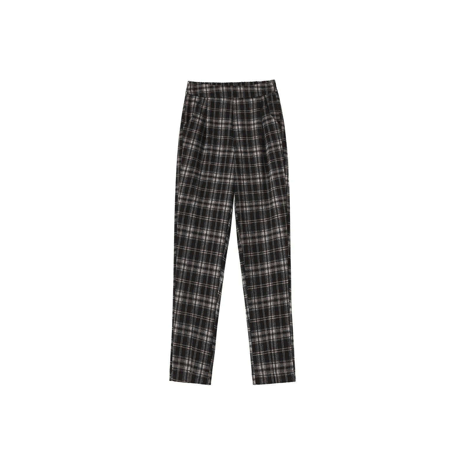 0571 Family Casual Pants Women's Plaid