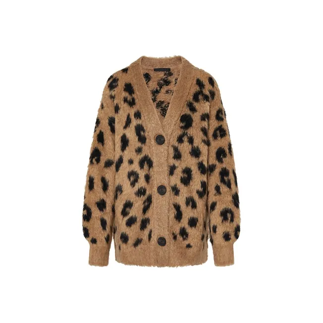 MOCO Velvet Feel Куртка Женская Верблюжий Коричневый Леопардовый Принт