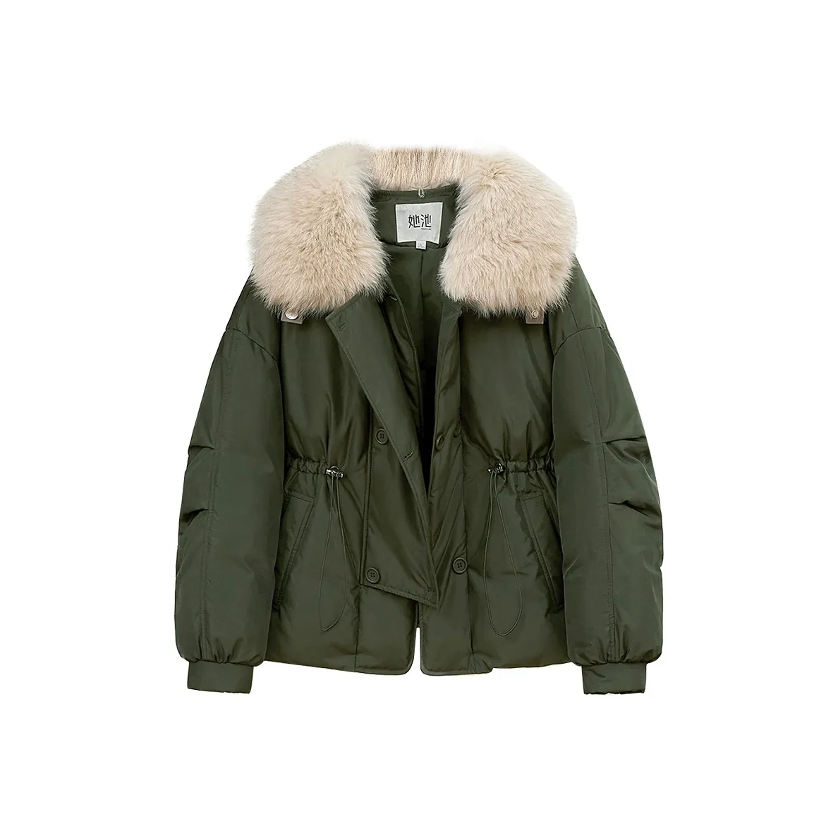 TOUCH Пуховая куртка Женская Армейский зеленый