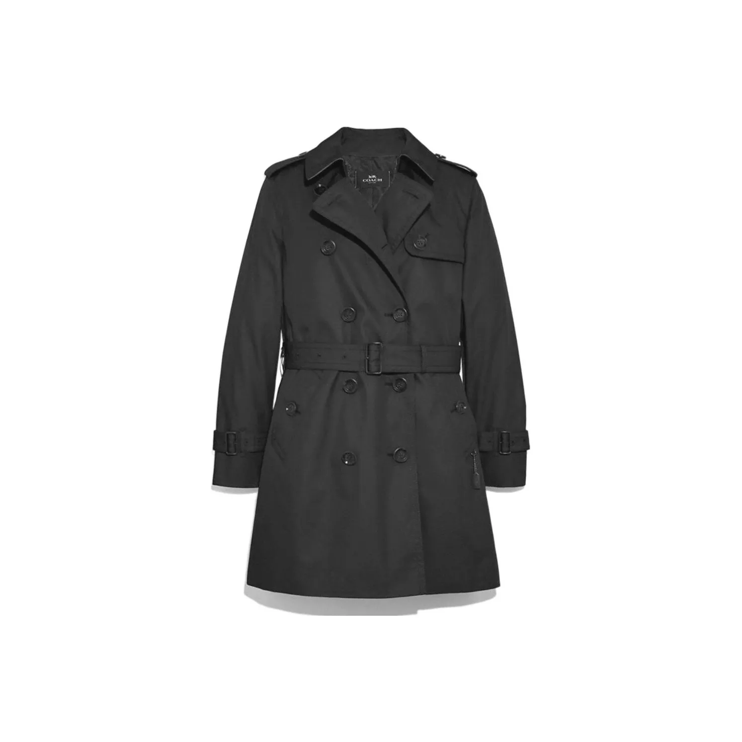 COACH Тренчкот Женский Черный