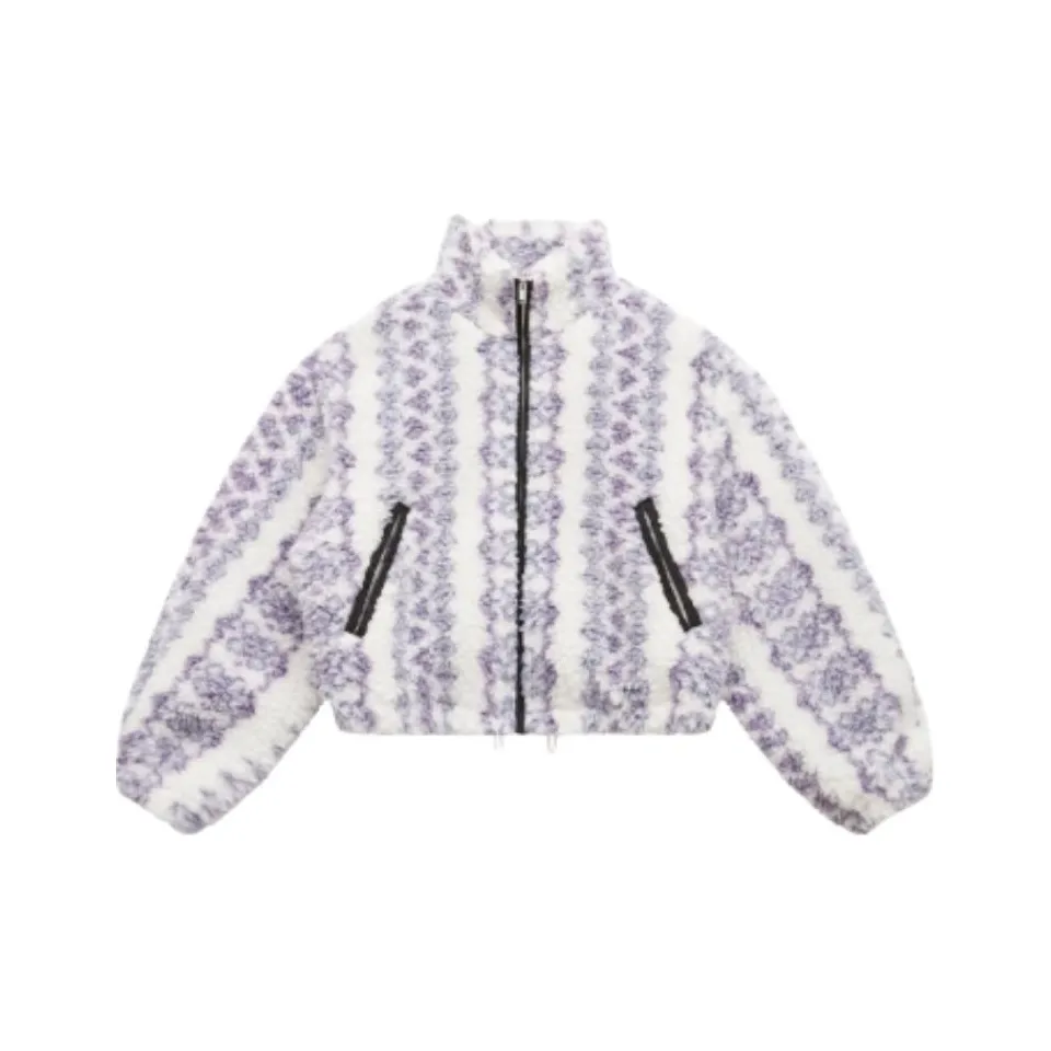 ISABEL MARANT ETOILE FW24 Хлопковый пуховик женский фиолетовый