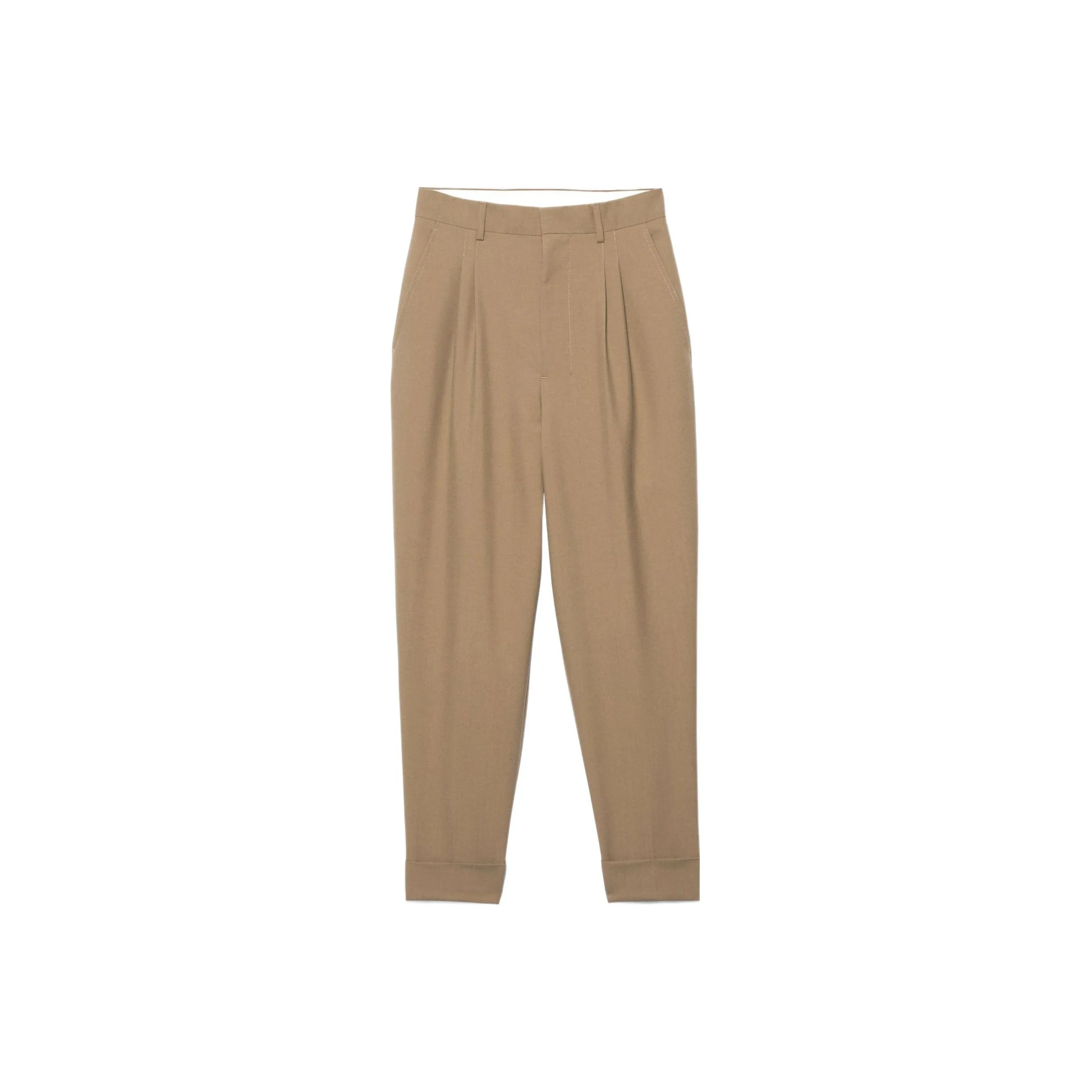Ami Carrot Fit Trousers 'Taupe'