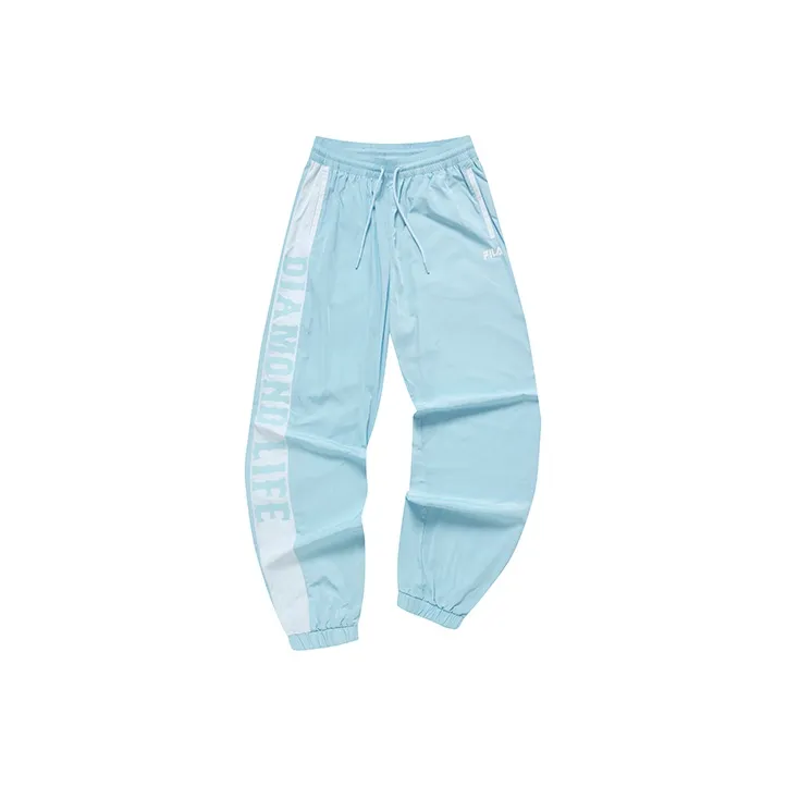 FILA FUSION BASEBALL Series Casual Pants Women's Light Sky Blue