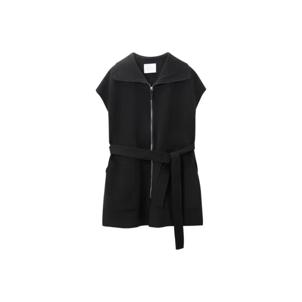 OVV Черное Однотонное A5 Женское Пальто