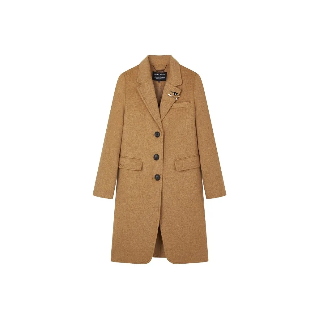 Teenie Weenie Женский пальто горчичного желтого цвета