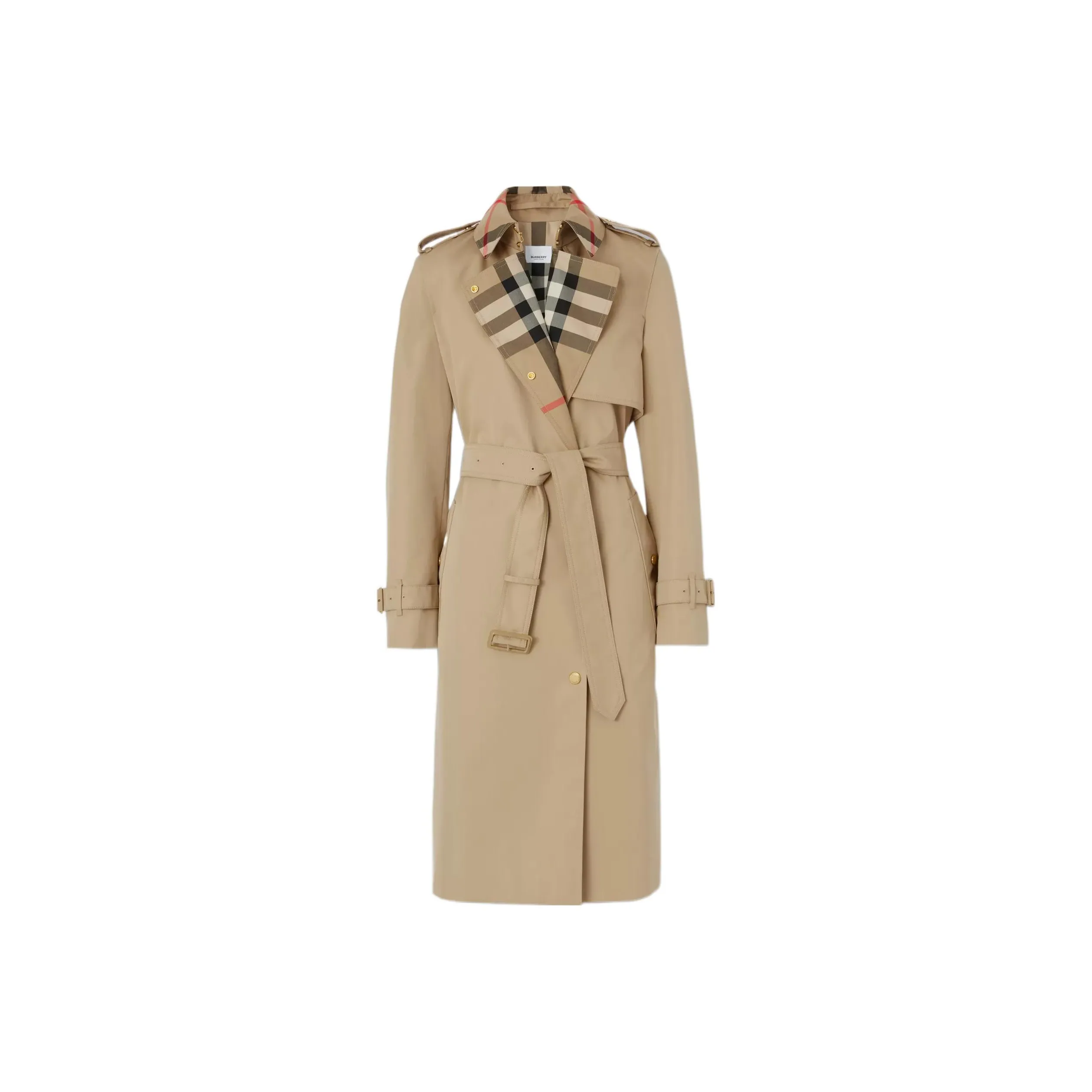 Burberry Exaggerated Check panel Trench Coat