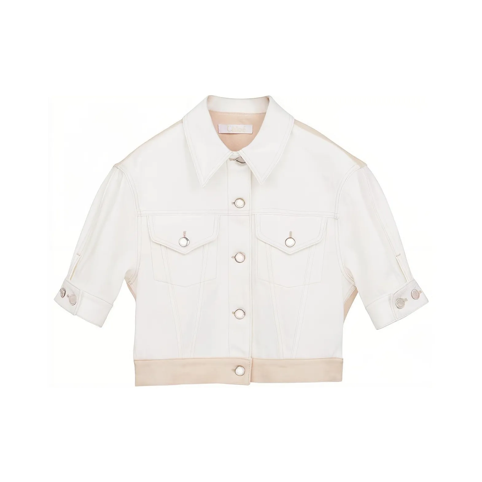 Chloe FW21 Denim Jacket Women's White