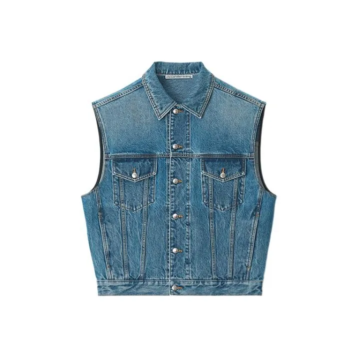 Alexander Wang Bonded Oversize Denim Waistcoat