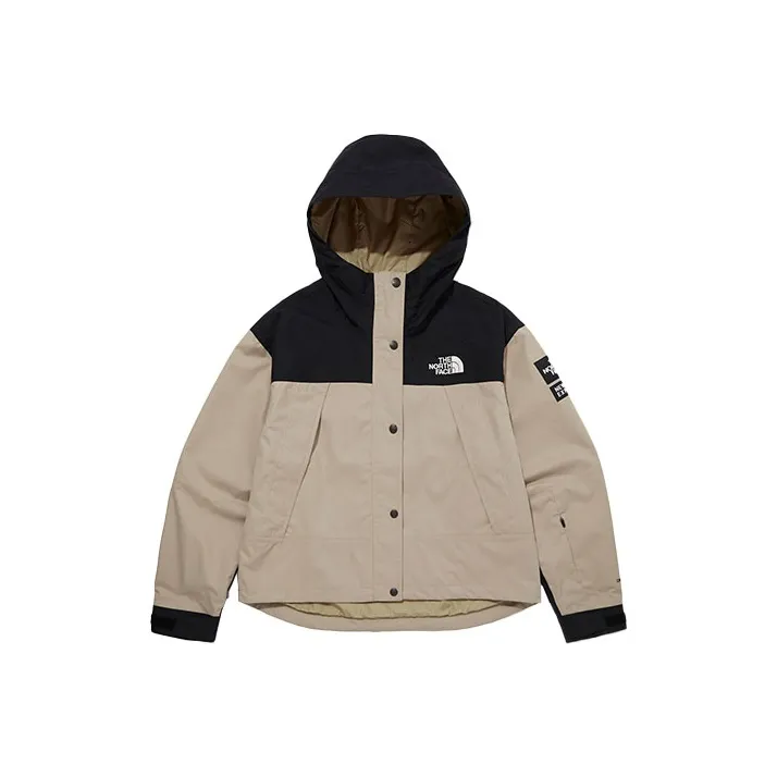 THE NORTH FACE Outdoor Hiking Waterproof And Windproof Windbreaker Jacket Women's Brown