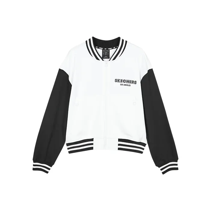 Skechers Baseball Jacket Women's Bright White