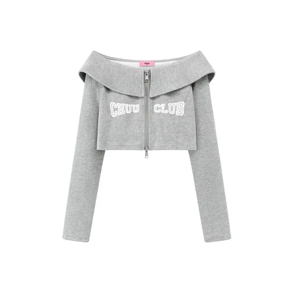 CHUU Серый Женский Короткий Пальто