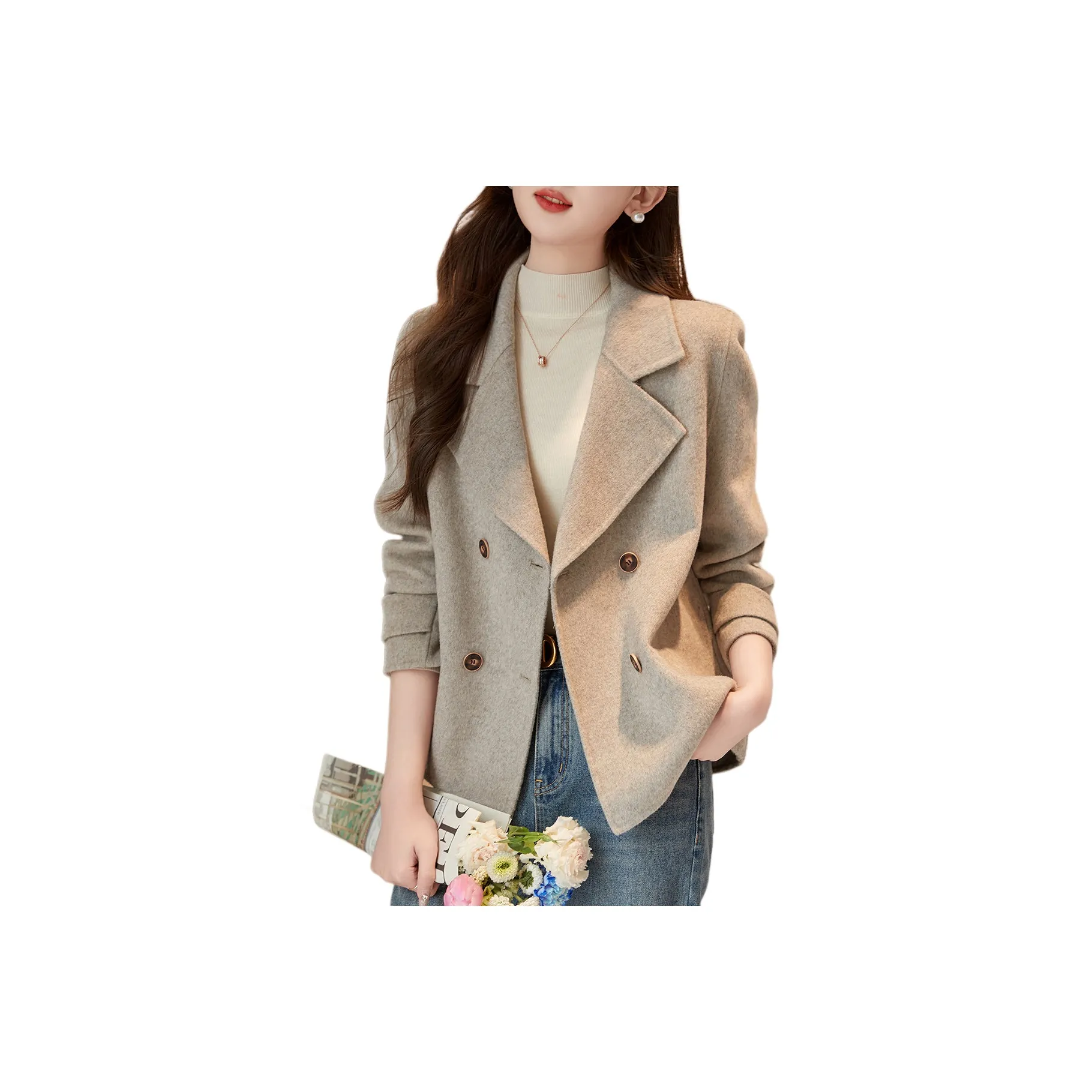 【dme】 Coat Women's Mousse Apricot