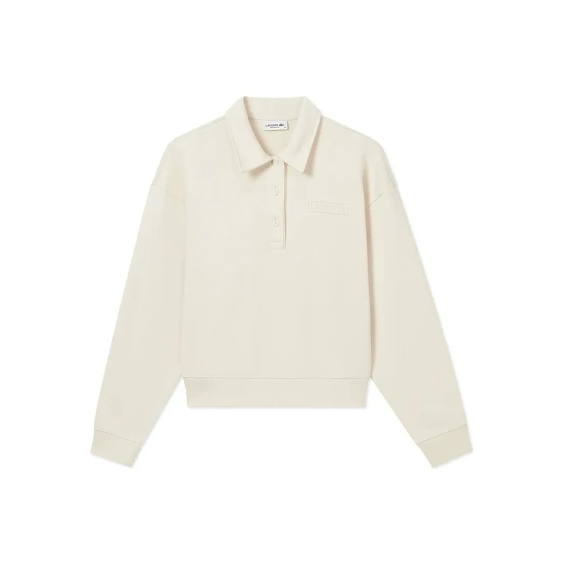 LACOSTE Collaboration SS25 Толстовка Женская Кремово-Белая