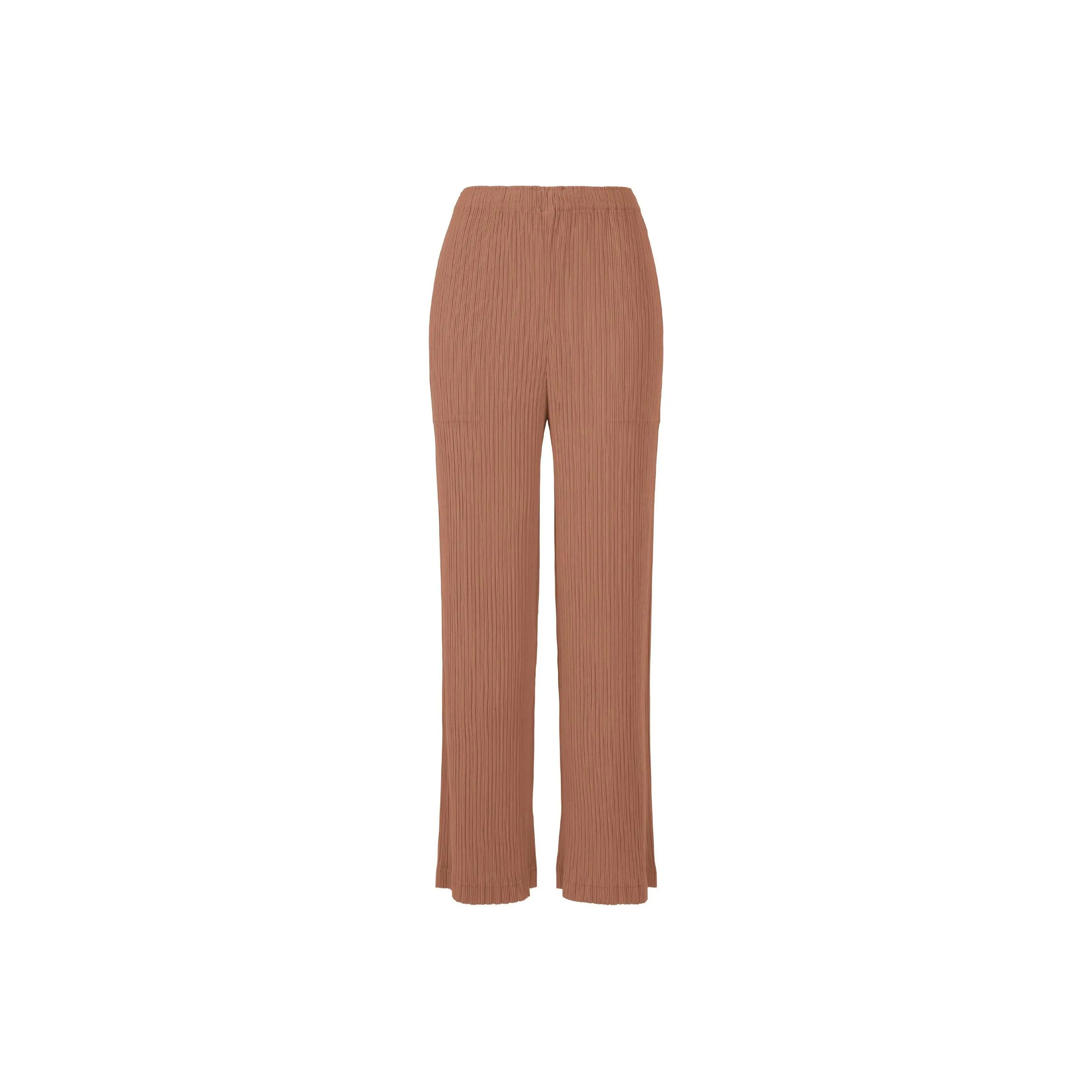 ISSEY MIYAKE Hatching Pleated Straight Trousers