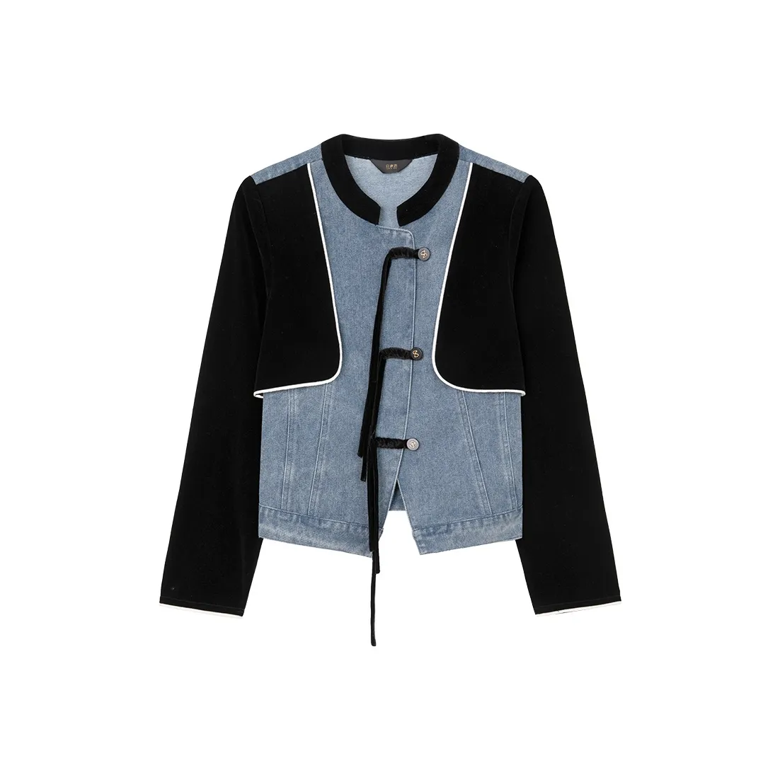LOUISY AO Джинсовая куртка Женская Синяя и Черная