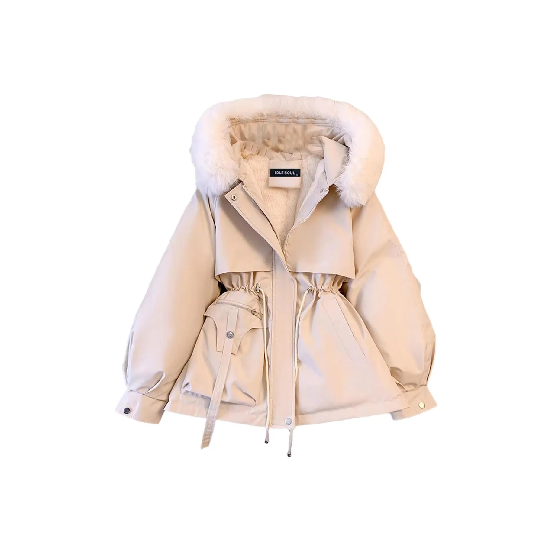 IDLE SOUL Puffer Jacket Women's Ecru