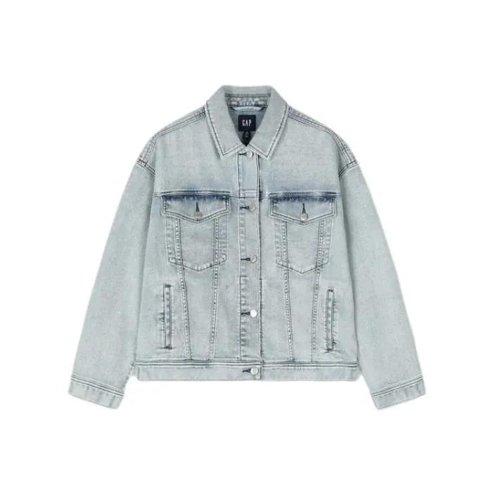 GAP Denim Куртка Женская Светло-Синяя
