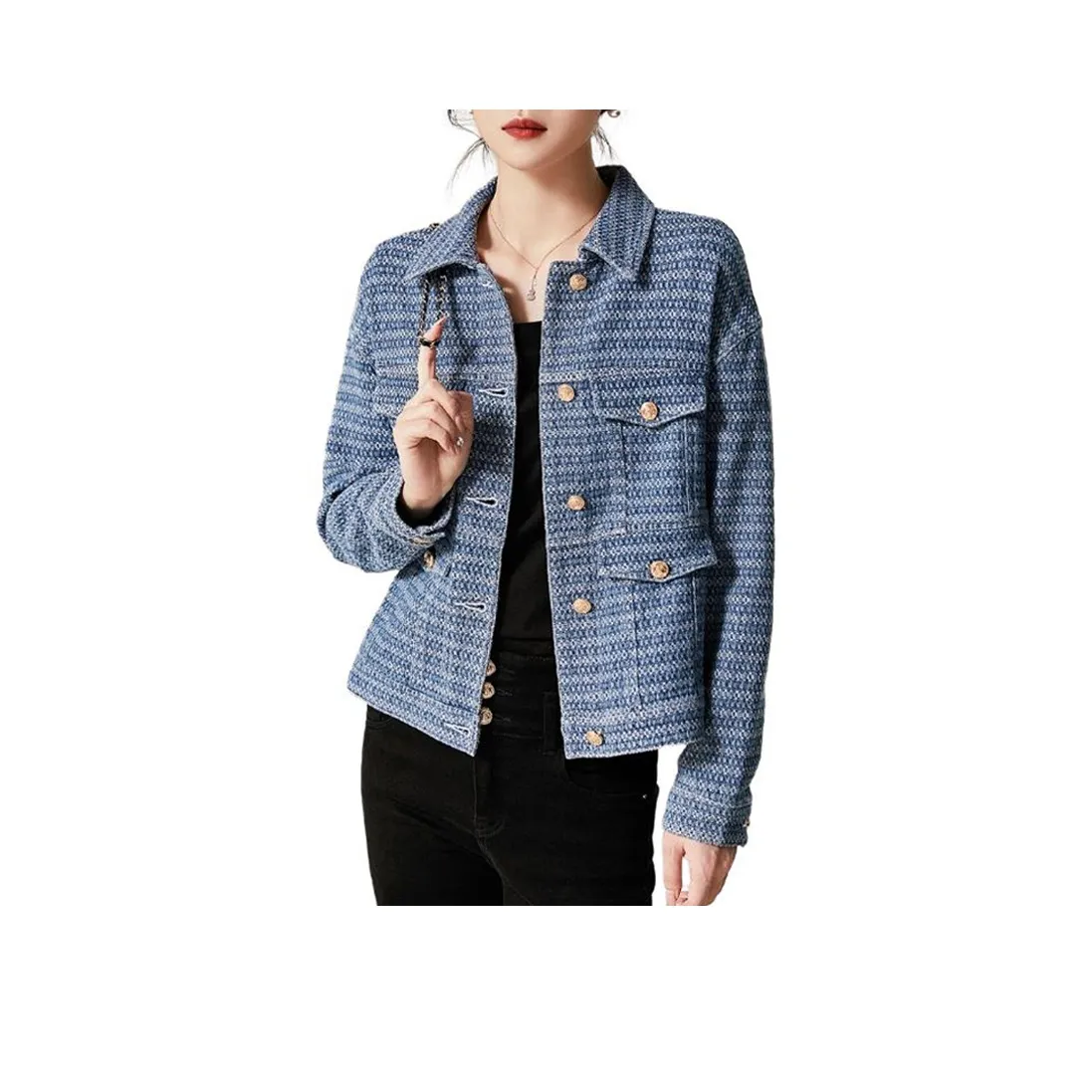 Concubine Zhu Denim Jacket Women's Blue
