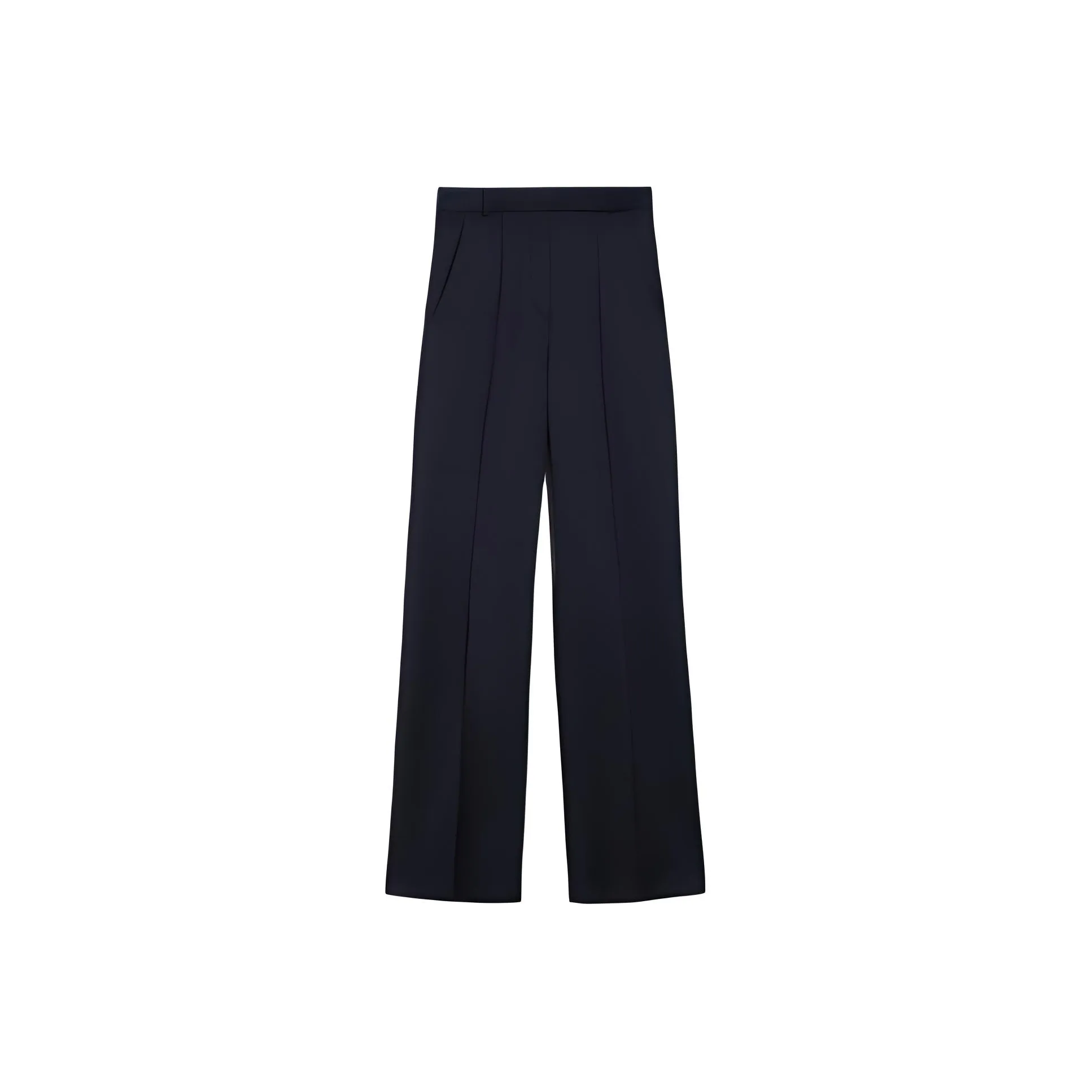 MaxMara Nelson Коллекция Брюки из Шерсти Саржа Повседневные Брюки Женские Черные