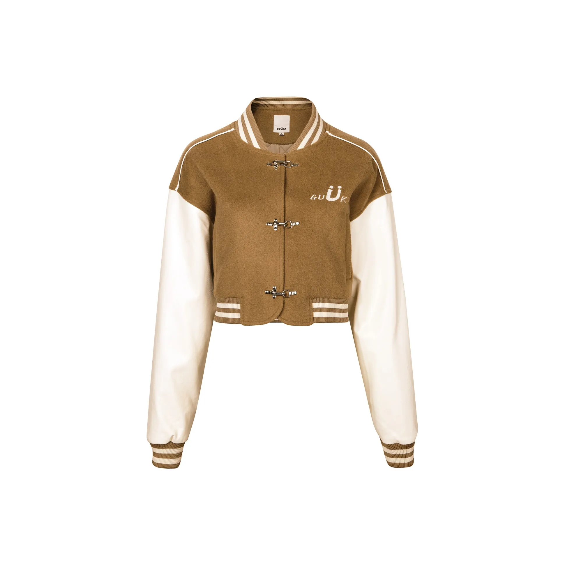 Guuka Cropped Coat Women's Khaki