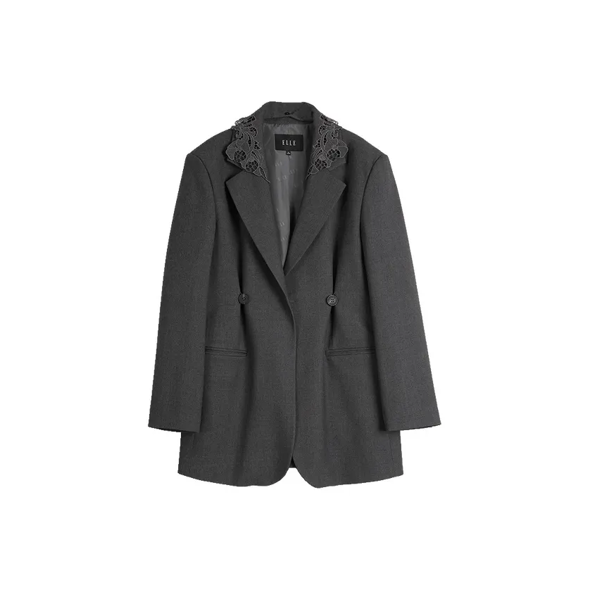 ELLE Бизнес-костюм женский темно-серый