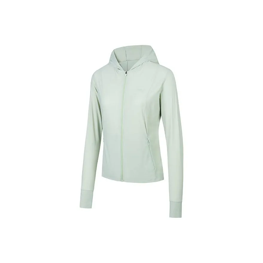 Anta Variety Training Collection Breathable Cooling UV Protection Sun Protection Clothing Women's Mugwort Green