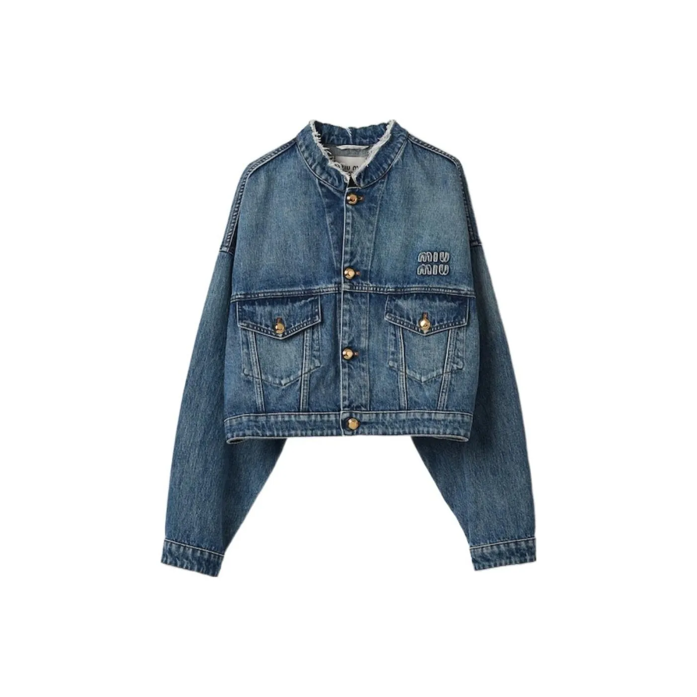 MIU MIU FW23 Denim Jacket Women's Blue
