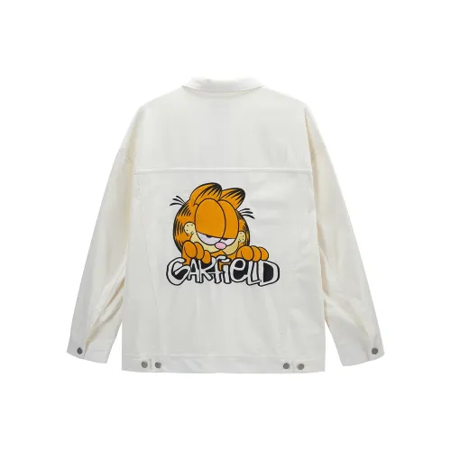 FUN X Garfield Белая Женская Джинсовая Куртка