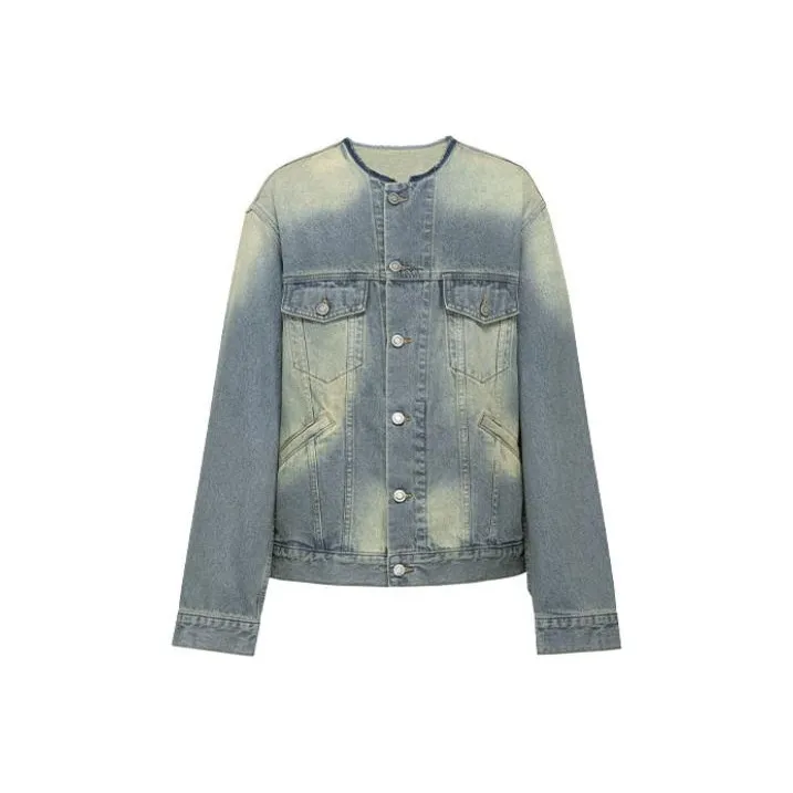 MEIYANG Denim Jackets Women's Denim Blue