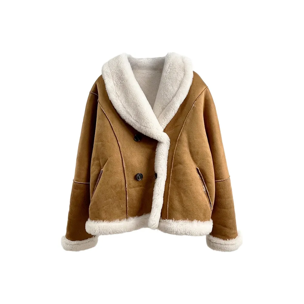 Kele Coco Fur Women's Camel Beige White Келе Коко Фур Женские Верблюжий и Бежевый Белый