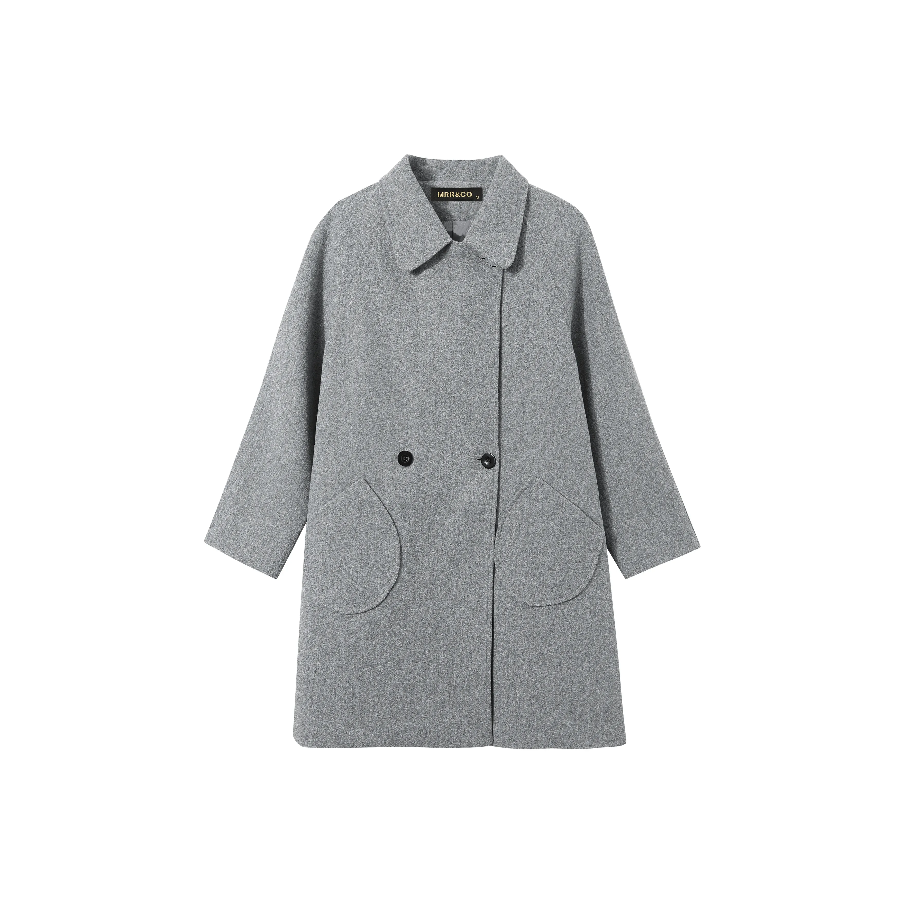 MRR&CO. Velvet feel Coat Women's Gray