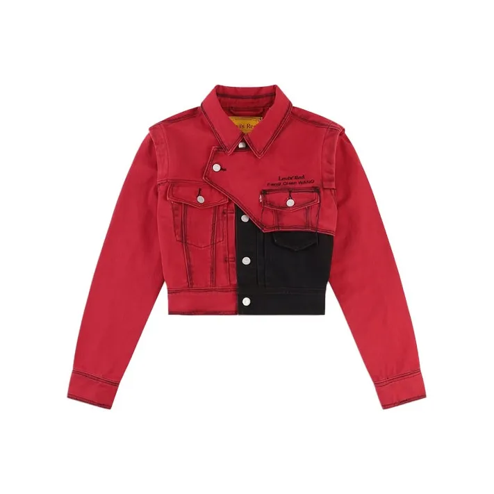 Levis x Feng Chen Wang Деним Куртка Женская Красная