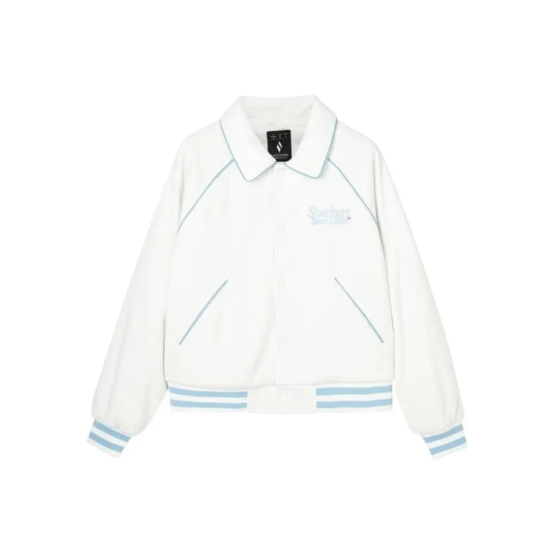 Skechers Colorful Puffer Jacket Women's Marshmallow White
