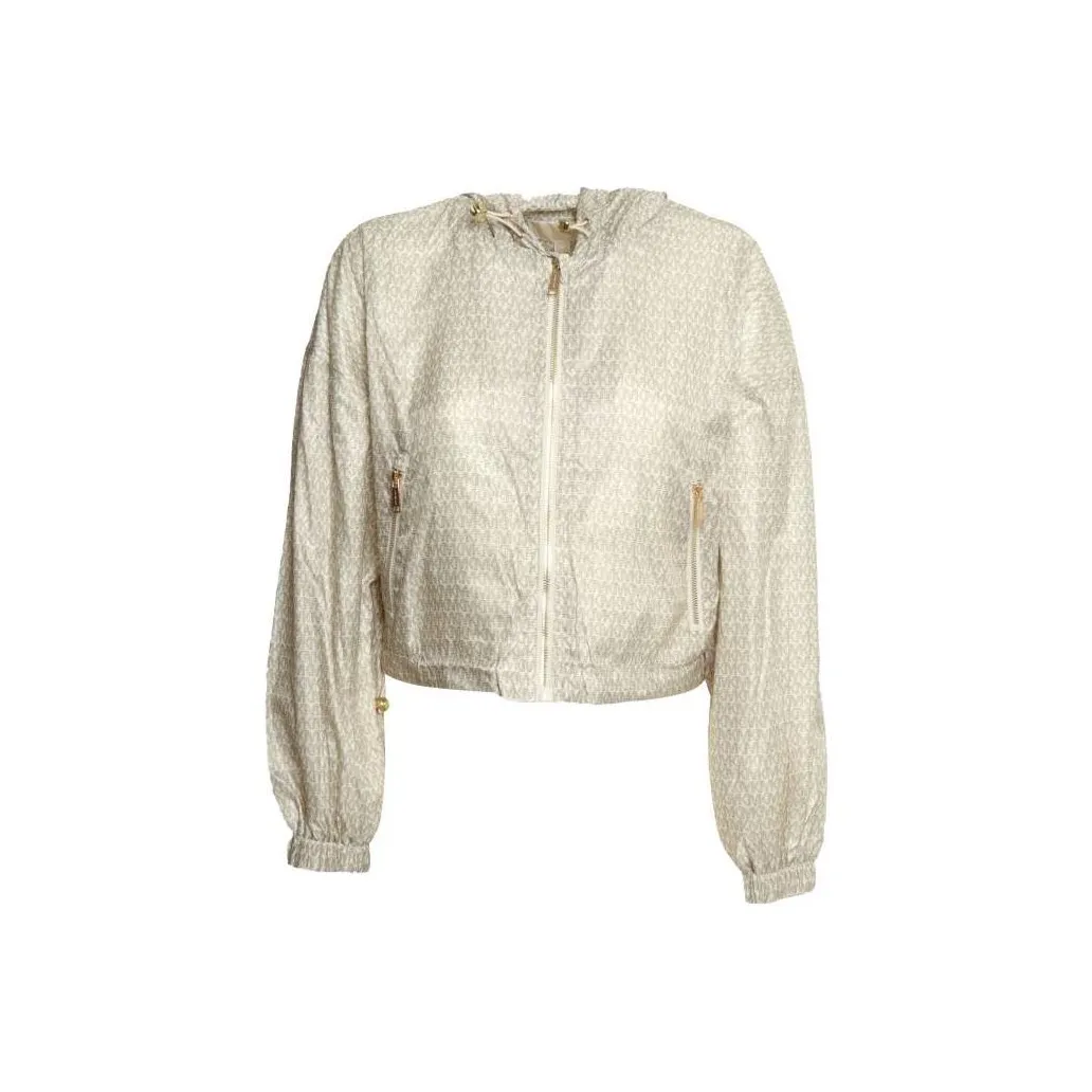 MICHAEL KORS SS22 Cropped Jacket Women's Ecru MICHAEL KORS SS22 Укороченная куртка женская экрю