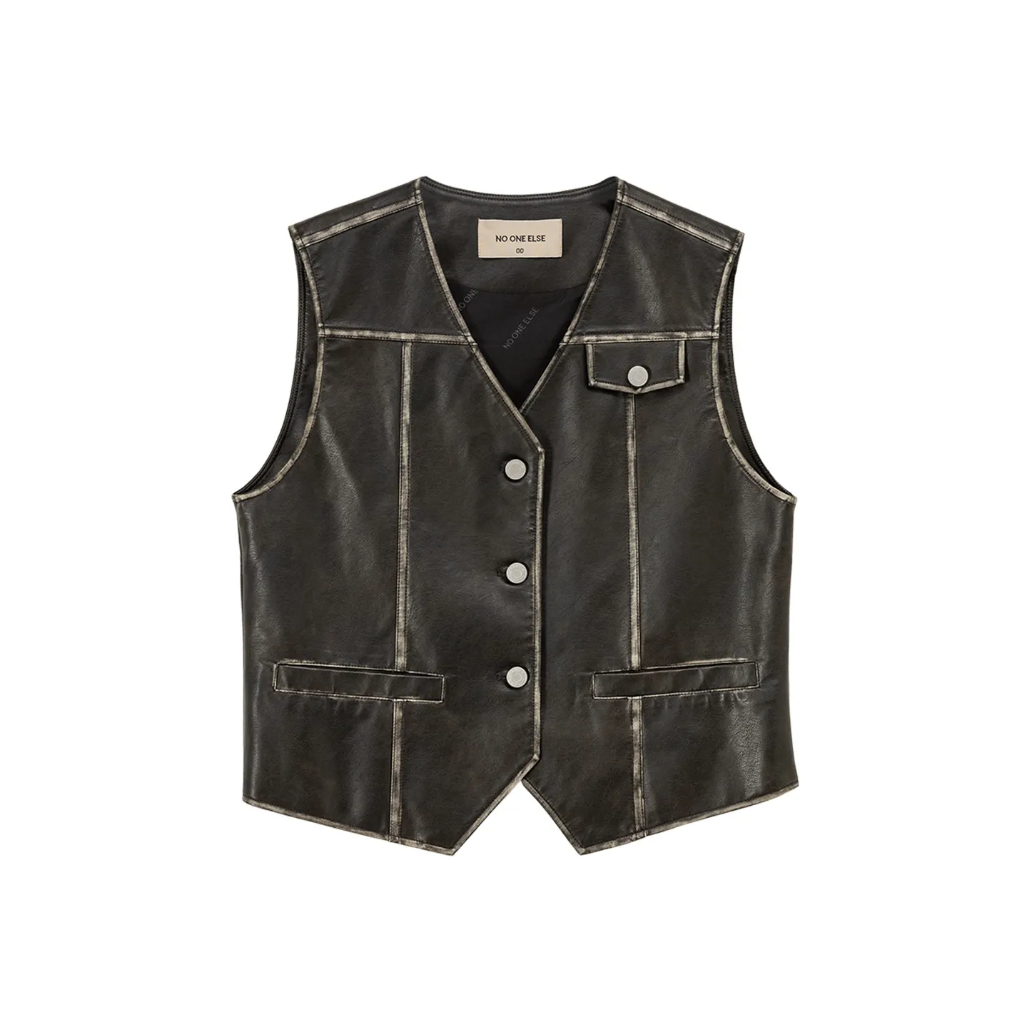 NO ONE ELSE Черные Женские Жилеты