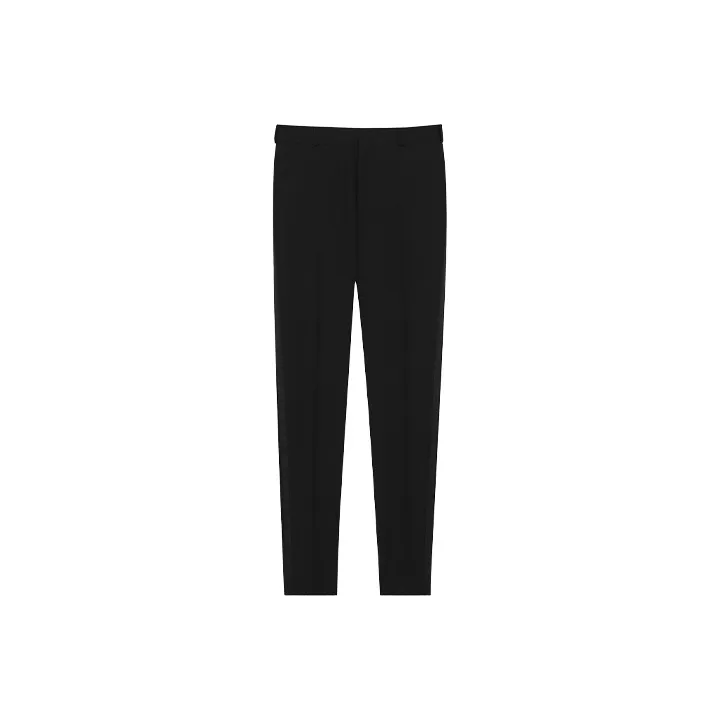 SAINT LAURENT Tuxedo Straight Leg Pants